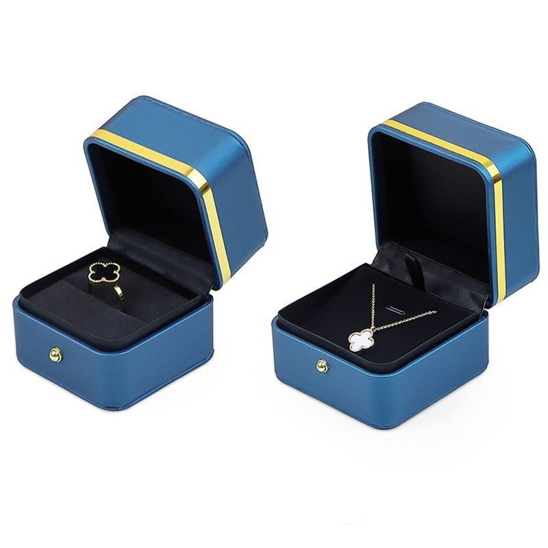 PU Bahan Perhiasan Kemasan Kotak Untuk Cincin Earrings Gelang Dan Kalung 0.300kg