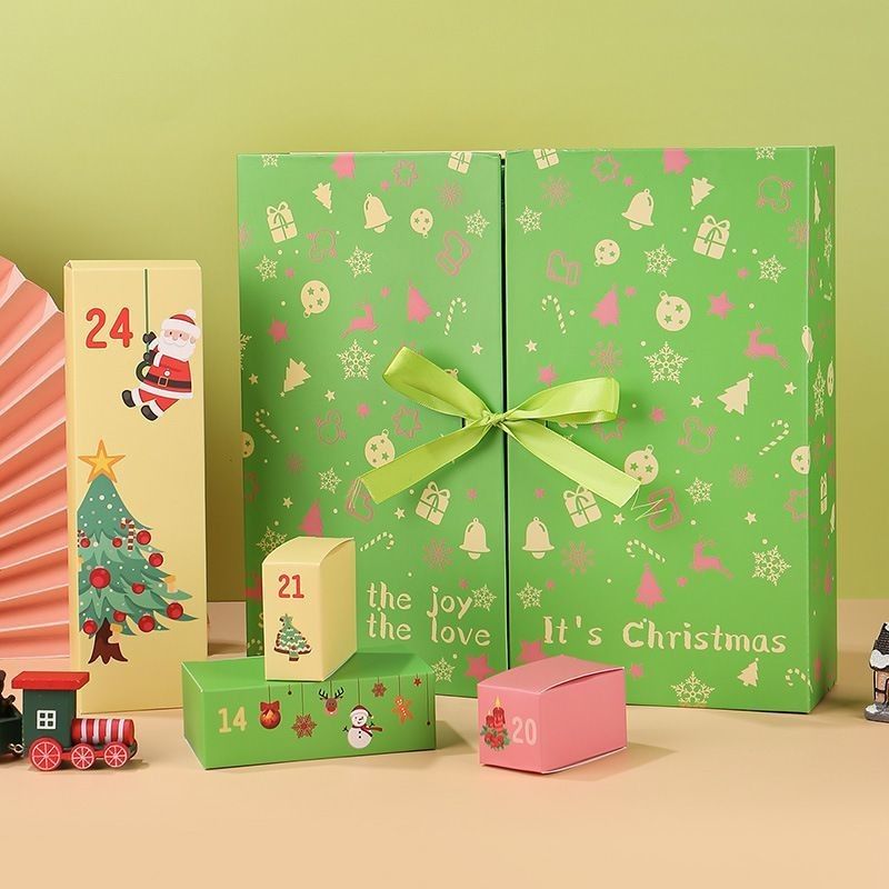 Custom Product Packaging Box Pintu Terbuka Magnetic Xmas Cardboard Box Hadiah