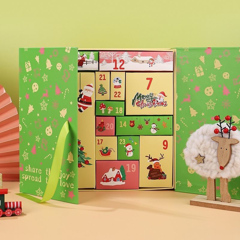 Custom Product Packaging Box Pintu Terbuka Magnetic Xmas Cardboard Box Hadiah