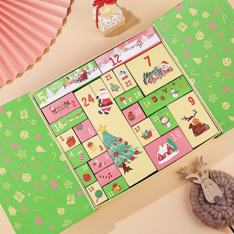 Custom Product Packaging Box Pintu Terbuka Magnetic Xmas Cardboard Box Hadiah
