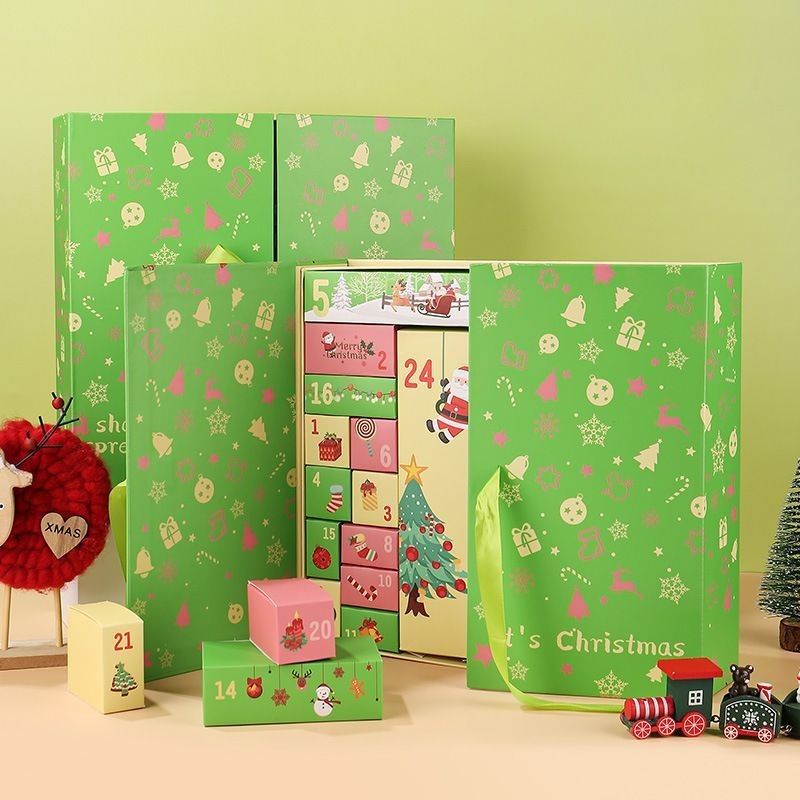 Custom Product Packaging Box Pintu Terbuka Magnetic Xmas Cardboard Box Hadiah