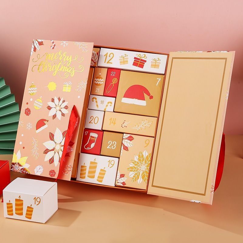Custom Product Packaging Box Pintu Terbuka Magnetic Xmas Cardboard Box Hadiah