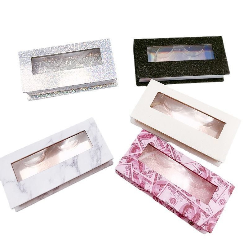 Eco Friendly Customized Gift Box Kotak kemasan produk rambut bulu mata yang kaku