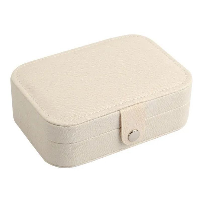 Custom Logo Perhiasan Mewah Kemasan Kotak PU Kulit Flocking Storage Case Kotak Hadiah untuk Perhiasan Kalung Cincin