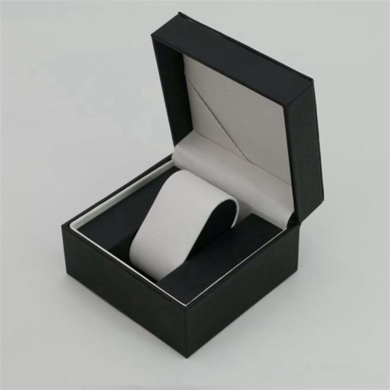 Ivory Board PU Kulit Kado Display Box Eco Friendly Untuk Cincin Perhiasan Jam Tangan Dompet
