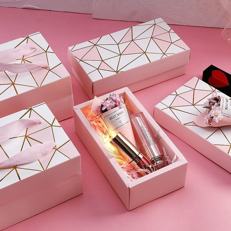 Hot Stamping Makeup Tutup dan Base Box Kosmetik Parfum Kertas Kardus Gift Drawer Box