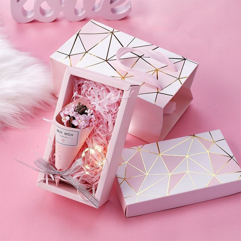 Hot Stamping Makeup Tutup dan Base Box Kosmetik Parfum Kertas Kardus Gift Drawer Box