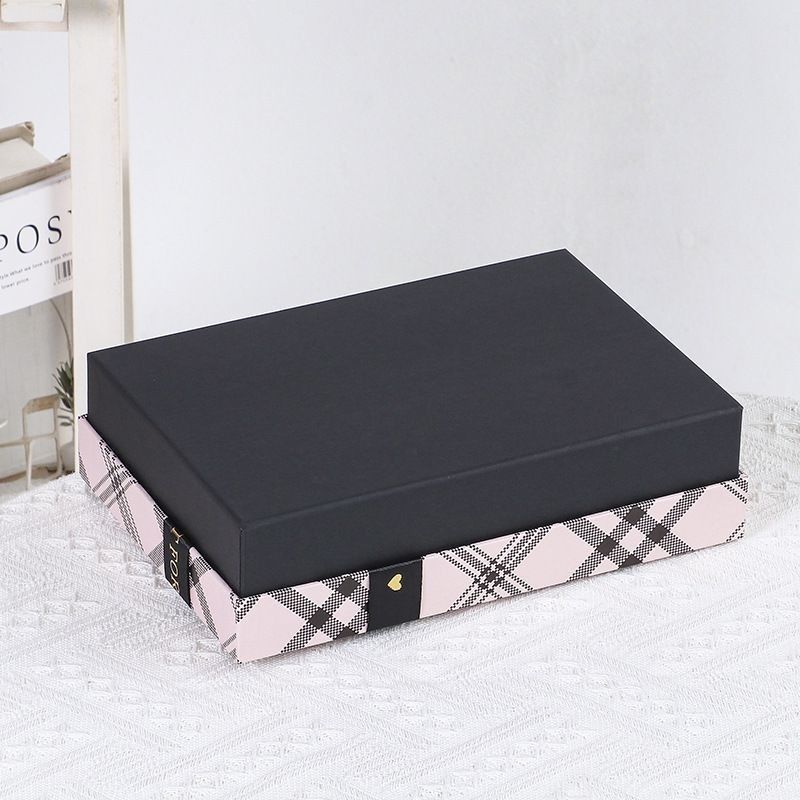 Ribbon Bow Tie Box Gift Packaging Tutup Dan Dasar Luxury Gift Paper Packaging Box