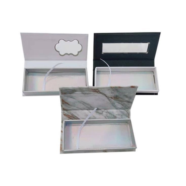 Custom Full Color Cardboard Lash Box Dengan Drawer Offset Pencetakan Permukaan Penanganan