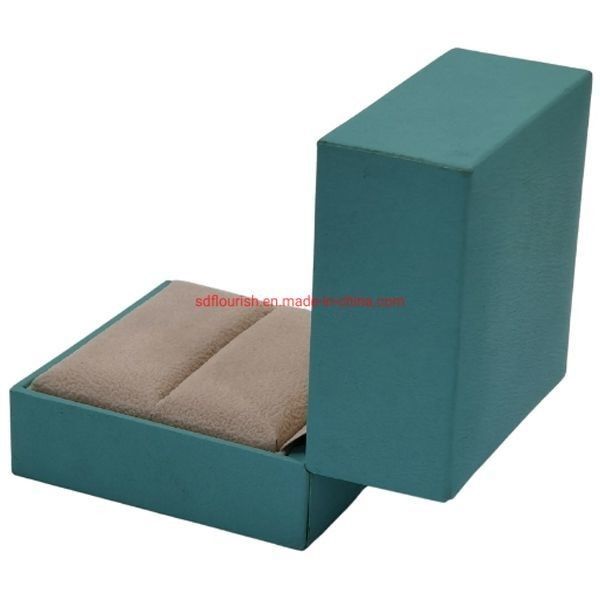 Clamshell Desain Elegant Warna Hijau Kardus Kardus Proposal Cincin Kotak Hadiah dalam Format CDR/EPS/JPG/TIF