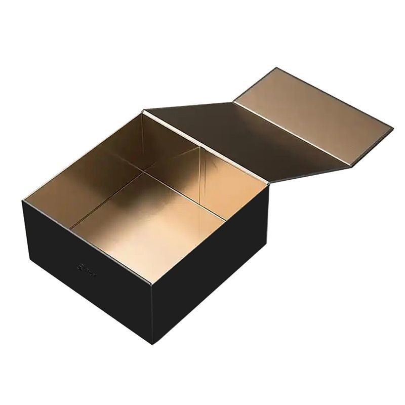 Kotak kardus kaku lipat dengan penutupan magnetik Kotak hadiah kertas untuk menonton pesta pernikahan