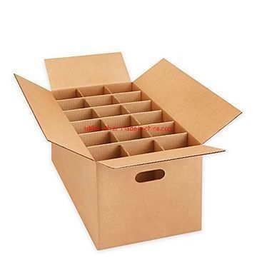 3 Ply B Flute Flat Pack Kotak Karton Lipat Kotak Karton Putih Untuk Minuman Anggur Bir Susu