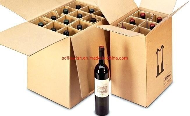 3 Ply B Flute Flat Pack Kotak Karton Lipat Kotak Karton Putih Untuk Minuman Anggur Bir Susu