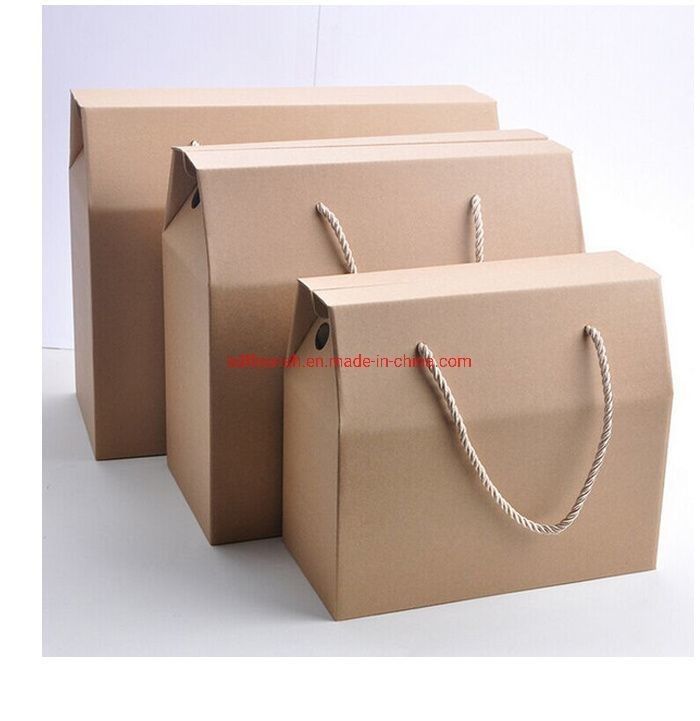 E Flute Kraft Paper Display Box Sauce Corrugated Paper Box Carrier Ketebalan yang dapat disesuaikan
