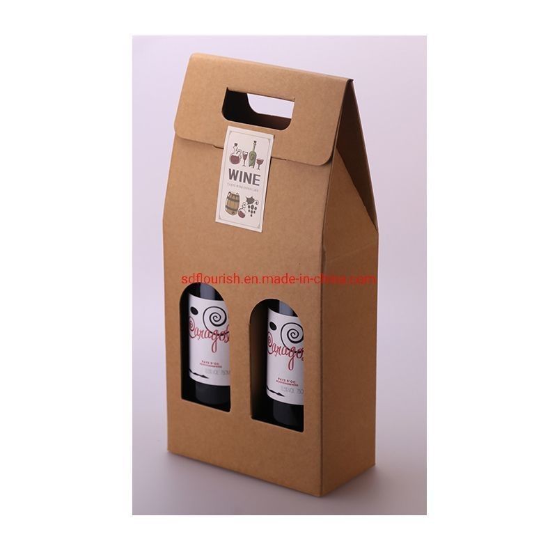 E Flute Kraft Paper Display Box Sauce Corrugated Paper Box Carrier Ketebalan yang dapat disesuaikan