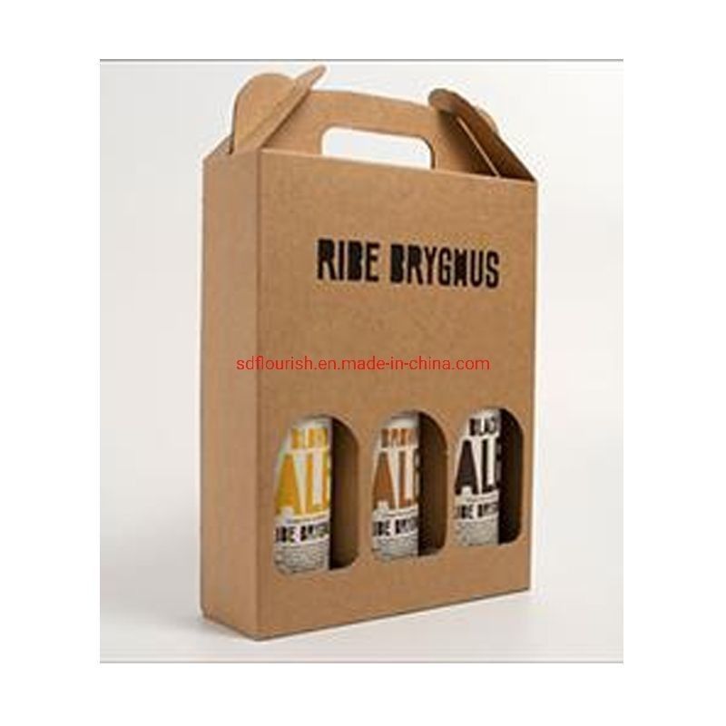 E Flute Kraft Paper Display Box Sauce Corrugated Paper Box Carrier Ketebalan yang dapat disesuaikan