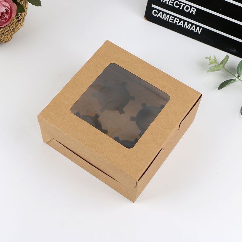 Flourish Arrivals Kue/Pakan/Permen Kotak jendela lipat dengan tutup Solusi kemasan menggunakan 100% kertas bahan daur ulang