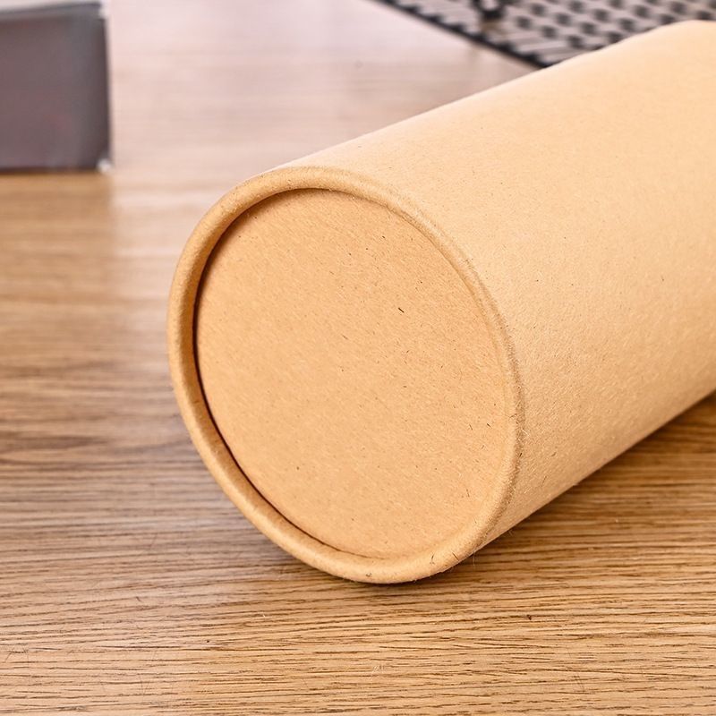 Kotak kertas silinder kaku untuk teh kopi permen bunga karton kotak kemasan hadiah