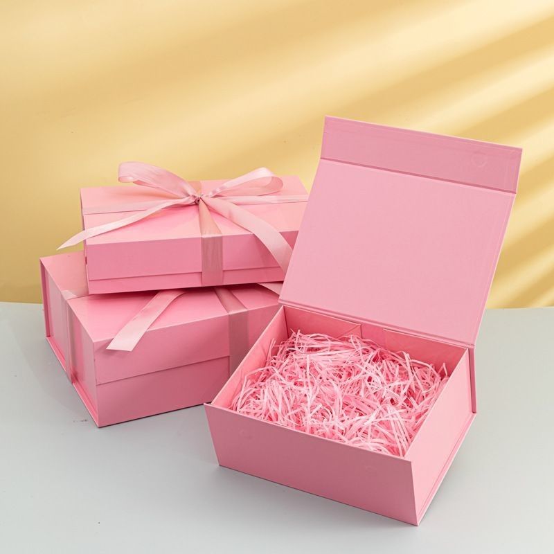Dekorasi Natal Kotak Hadiah Kertas Lipat Perhiasan Kosmetik Kotak Kardus Lipat