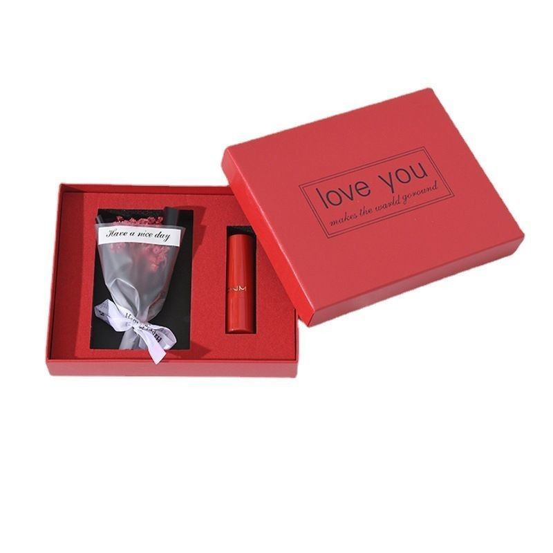 Langit dan Bumi Tutup Lipstick persegi panjang Customized Perfume Box Hadiah untuk Perbaikan Pernikahan Customized