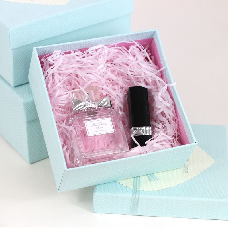 Tutup kaku dan dasar kotak kemasan karton untuk kosmetik parfum lipstik make-up cincin