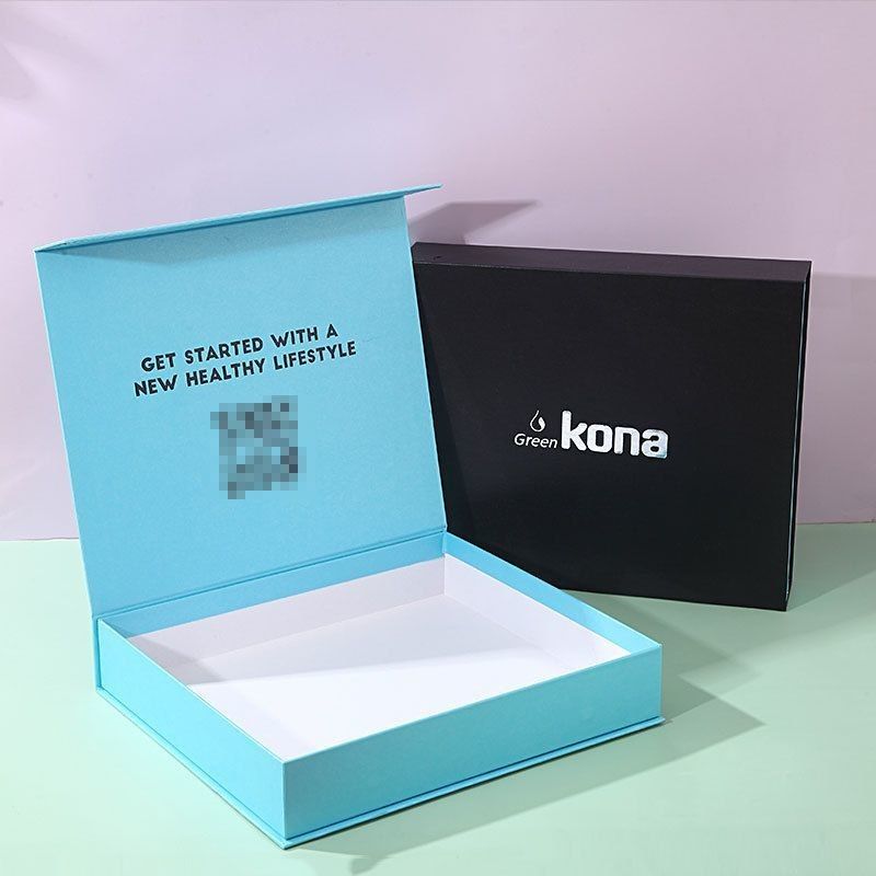 Solid Color Magnetic Packaging Box Matt Laminated Folding Rigid Cardboard Gift Box
