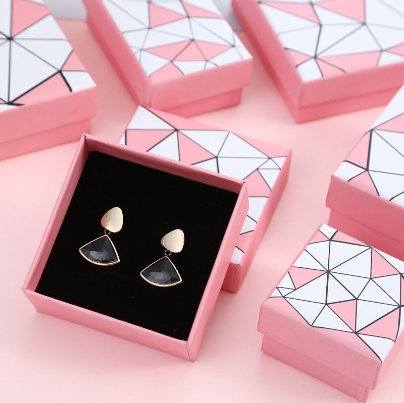 Hot Stamping Kertas Perhiasan Kotak Bow Tie Tutup Dan Base Karton Kertas Kemasan Kotak Hadiah