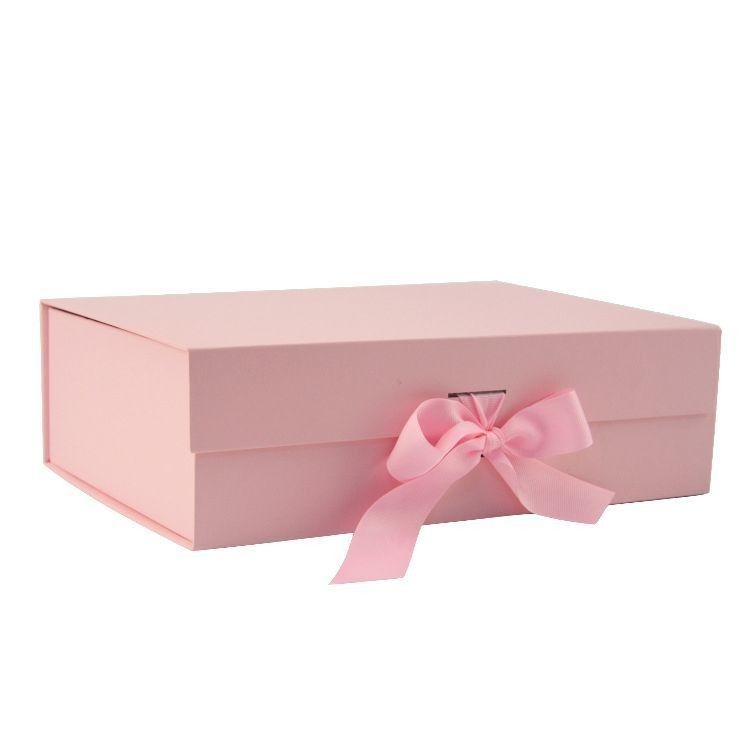 Make up Kosmetik Kaos Sepatu Kemasan Lipat Custom Logo Storage Box dengan pita dan Logo Printing