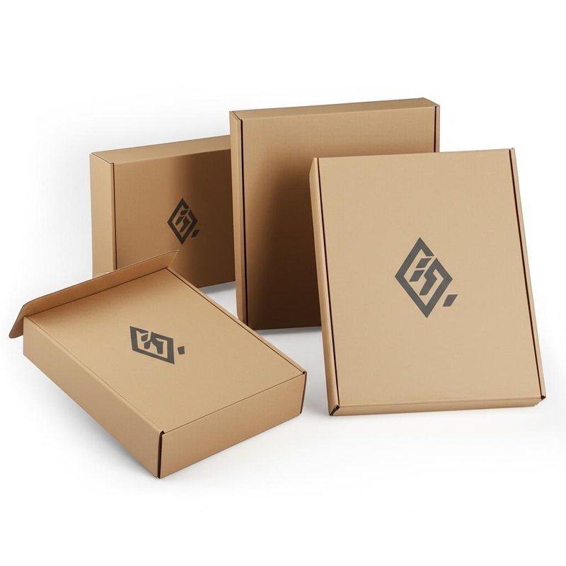 Custom Logo Printing Corrugated Cardboard Paper Packaging Gift Carton Shipping Boxes According to Customer Requirements
