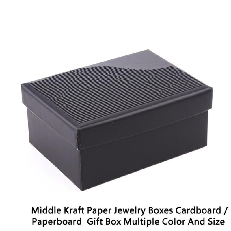 Kertas Kraft Tengah Kotak Perhiasan Kertas / Kertas Kotak Hadiah Berbagai Warna Dan Ukuran