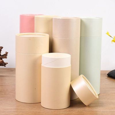 Eco Friendly Romantic Cylinder Paper Packaging Box Untuk Hari Valentine Custom