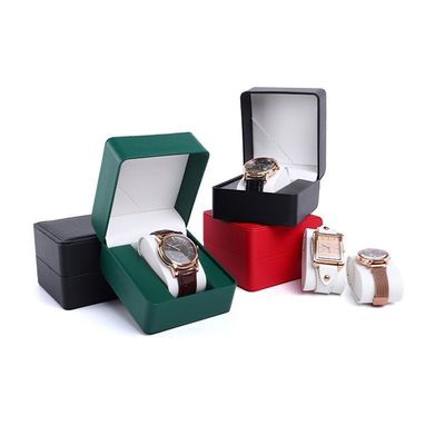 Customized PU Kulit Bahan Kertas Kardus Jam tangan Gift Packaging Box untuk tampilan dan penyimpanan